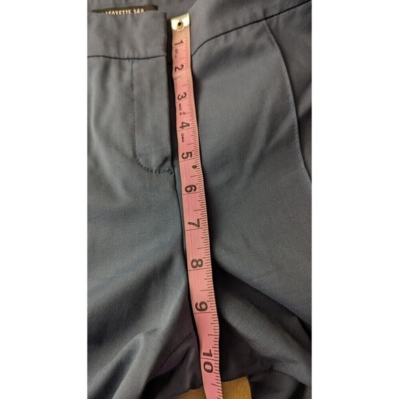 LAFAYETTE‎ 148 Wide Leg Gaucho Palazzo Front Back Seam Crop Pants Size 0 - Picture 8 of 9